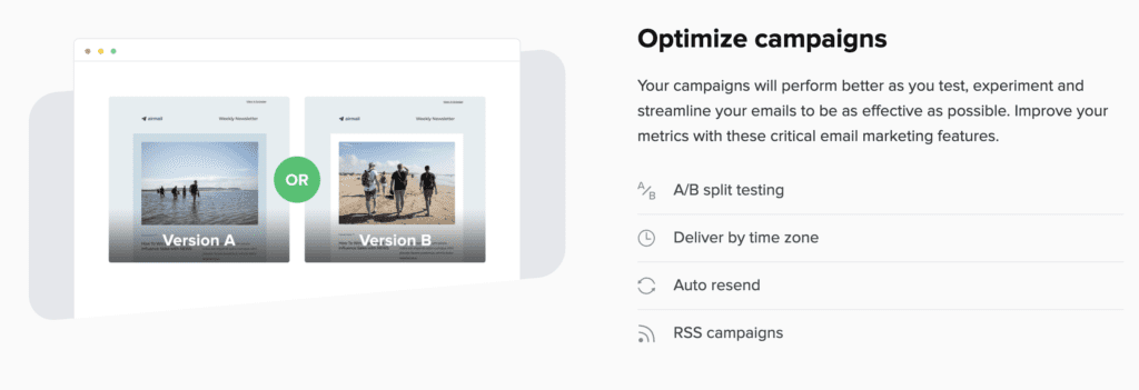 optimize campaign mailerlite